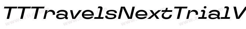 TTTravelsNextTrialVa字体转换
