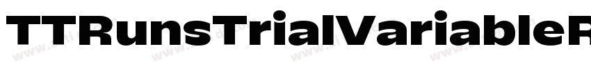 TTRunsTrialVariableR字体转换