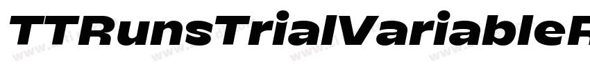 TTRunsTrialVariableR字体转换