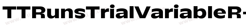 TTRunsTrialVariableR字体转换