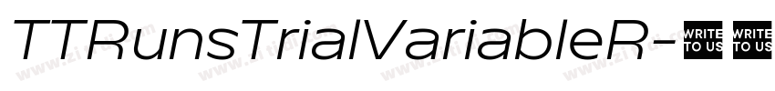 TTRunsTrialVariableR字体转换