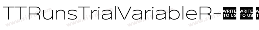 TTRunsTrialVariableR字体转换