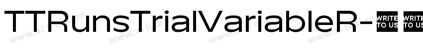 TTRunsTrialVariableR字体转换