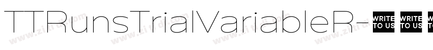 TTRunsTrialVariableR字体转换