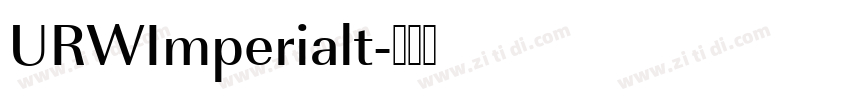 URWImperialt字体转换