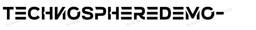 TechnoSphereDemo字体转换