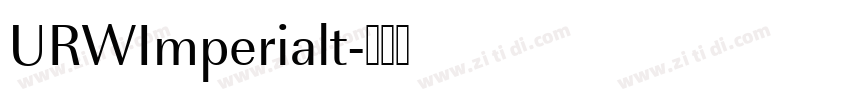 URWImperialt字体转换