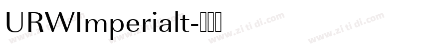 URWImperialt字体转换
