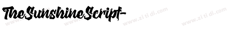 TheSunshineScript字体转换