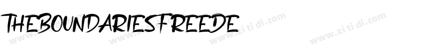TheBoundariesFreeDe字体转换