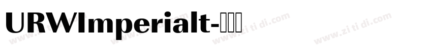 URWImperialt字体转换