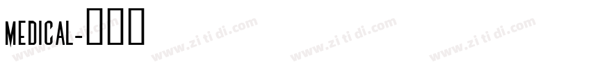 Medical字体转换