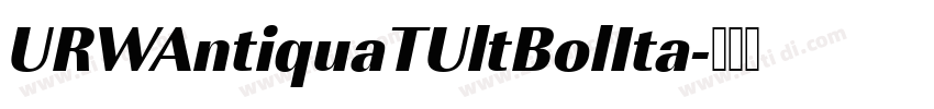 URWAntiquaTUltBolIta字体转换