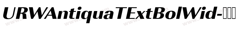 URWAntiquaTExtBolWid字体转换