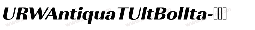 URWAntiquaTUltBolIta字体转换