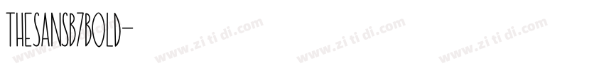 TheSansB7Bold字体转换
