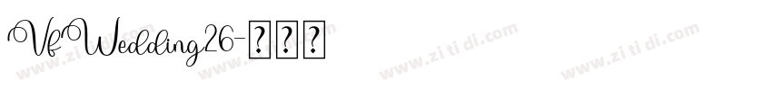 VfWedding26字体转换