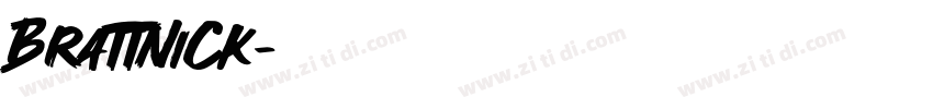 Brattnick字体转换