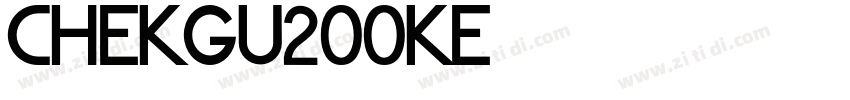 Chekgu200ke字体转换