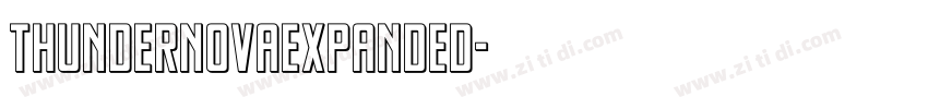 ThunderNovaExpanded字体转换
