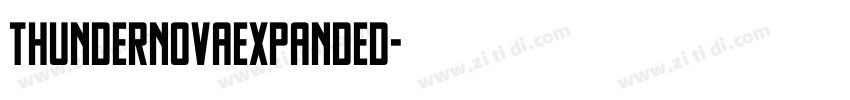 ThunderNovaExpanded字体转换