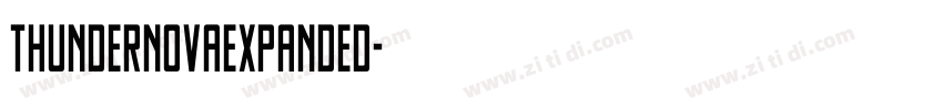 ThunderNovaExpanded字体转换