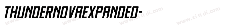ThunderNovaExpanded字体转换