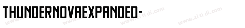 ThunderNovaExpanded字体转换