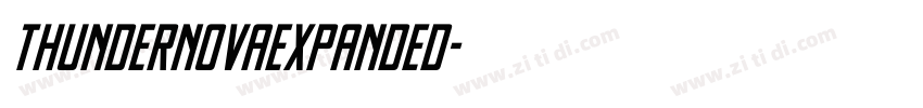 ThunderNovaExpanded字体转换