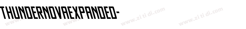 ThunderNovaExpanded字体转换