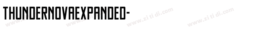 ThunderNovaExpanded字体转换
