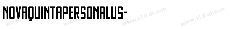 NovaQuintaPERSONALUS字体转换