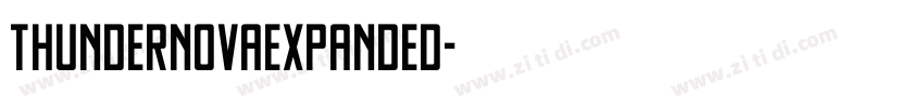 ThunderNovaExpanded字体转换