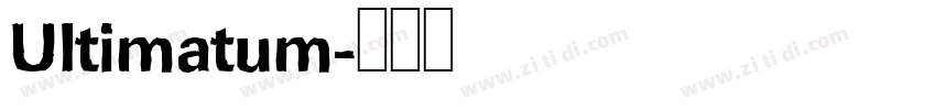 Ultimatum字体转换