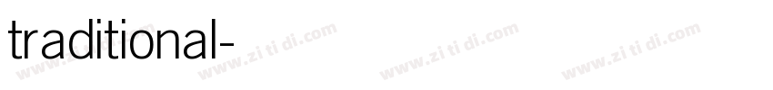 traditional字体转换