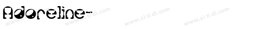 Adoreline字体转换