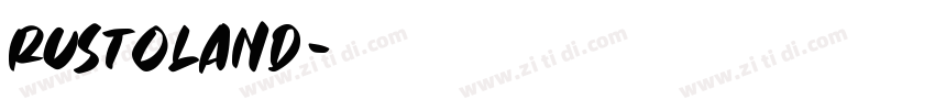 Rustoland字体转换