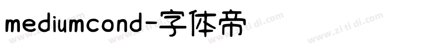 mediumcond字体转换