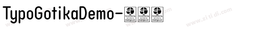 TypoGotikaDemo字体转换