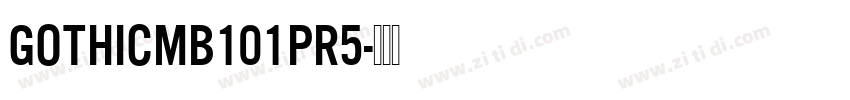 GothicMB101Pr5字体转换
