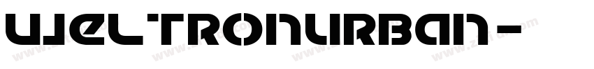 WeltronUrban字体转换
