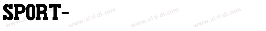 sport字体转换