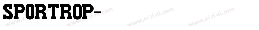 sportrop字体转换