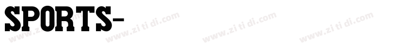sports字体转换