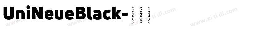 UniNeueBlack字体转换