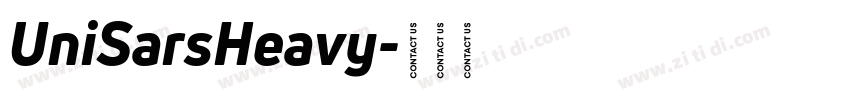 UniSarsHeavy字体转换