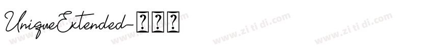 UniqueExtended字体转换