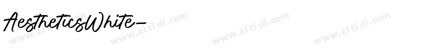 AestheticsWhite字体转换
