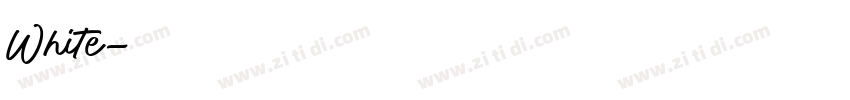White字体转换