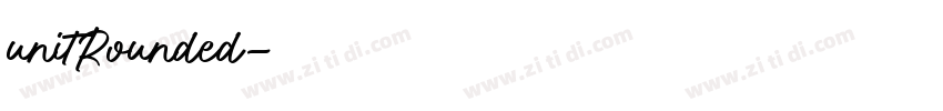 unitRounded字体转换